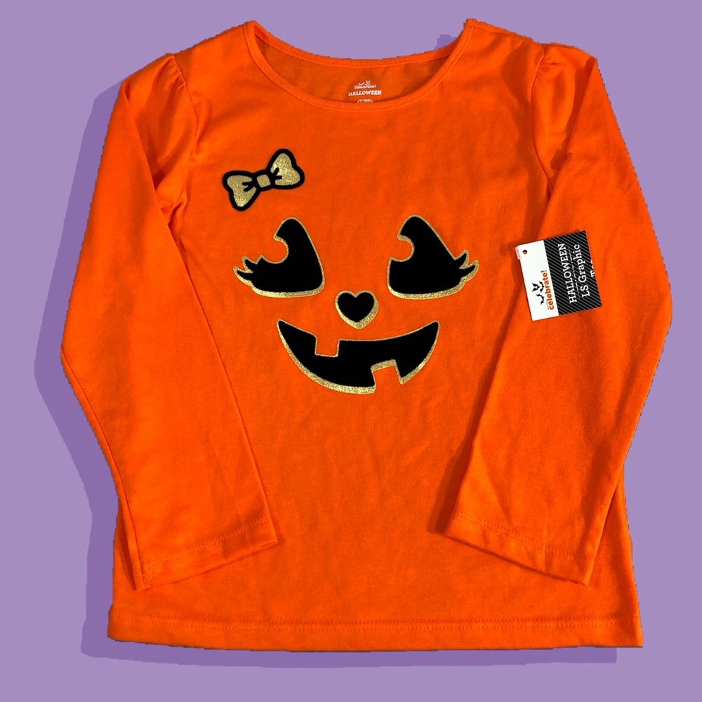 NWT Way to Celebrate Halloween Pumpkin T-Shirt 4T